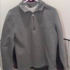 Michael Kors Charcoal Zip-Up Men's Sweater